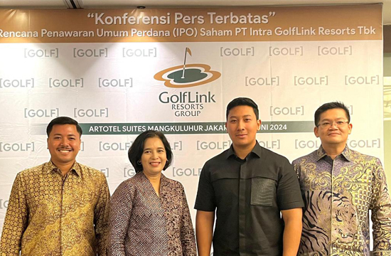 Konferensi Pers IPO Intra GolfLink