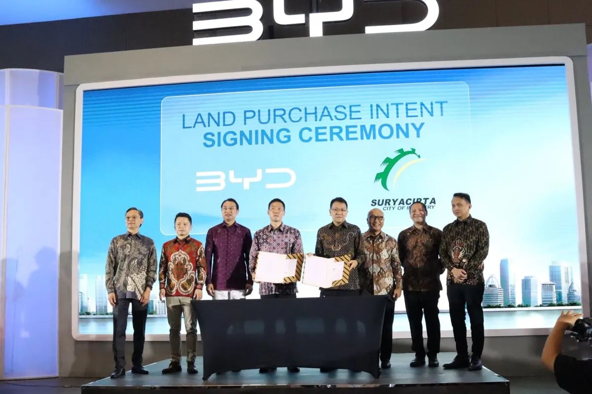 BYD Akan Bangun Pabrik EV di Lahan Subang Smartpolitan Milik SSIA pada Awal Tahun Depan