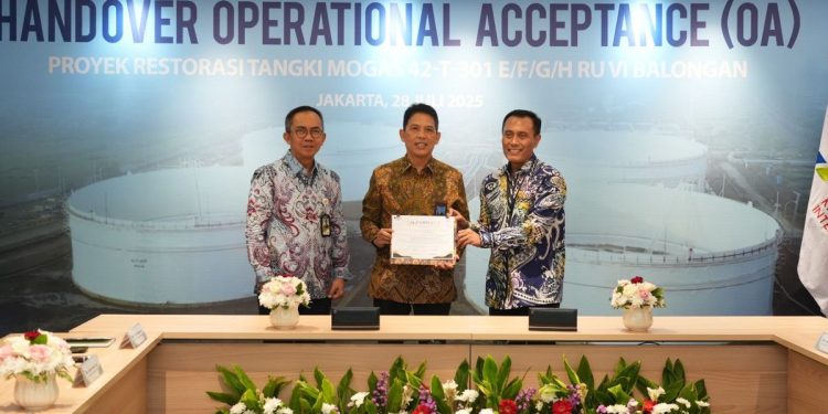 WIKA Resmi Serah Terima Proyek Restorasi Tangki Mogas Balongan, Perkuat Infrastruktur Energi Nasional
