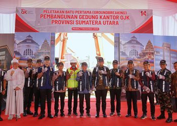 Kontraktor WEGE Mulai Bangun Kantor OJK Sumtera Utara Senilai Rp 144 Miliar