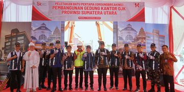 Kontraktor WEGE Mulai Bangun Kantor OJK Sumtera Utara Senilai Rp 144 Miliar