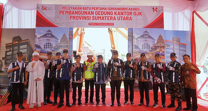 Kontraktor WEGE Mulai Bangun Kantor OJK Sumtera Utara Senilai Rp 144 Miliar