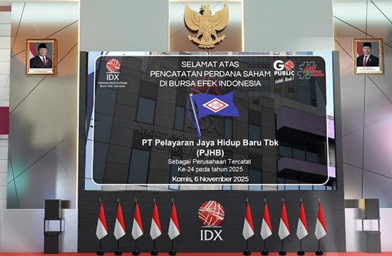 Pelayaran Jaya Hidup Baru (PJHB) Resmi Melantai di BEI