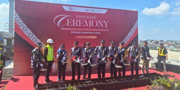 WEGE Sukses Gelar Topping Off Pembangunan Gedung Kantor OJK Provinsi Sumatera Utara
