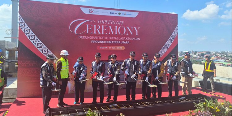 WEGE Sukses Gelar Topping Off Pembangunan Gedung Kantor OJK Provinsi Sumatera Utara