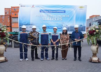 WIKA Kobe Kirim Perdana Bantalan Rel Beton untuk Proyek Metro Manila Subway Filipina